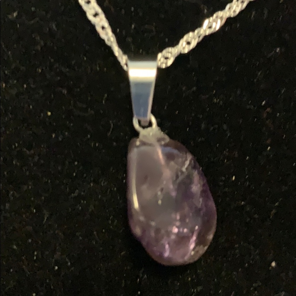 Natural Healing Stone Charm Necklace